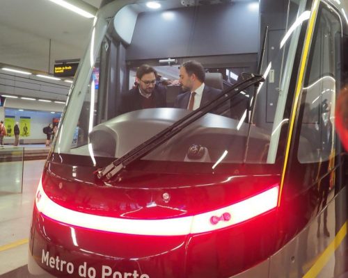 CRRC has delivered its first metro train to Trindade metro station for use in the city of Porto, Portugal